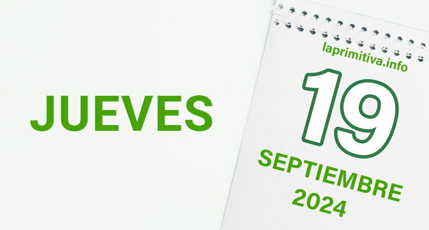 La Primitiva, jueves 19 de septiembre 2024