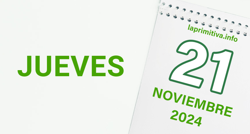 La Primitiva, jueves 21 de noviembre 2024