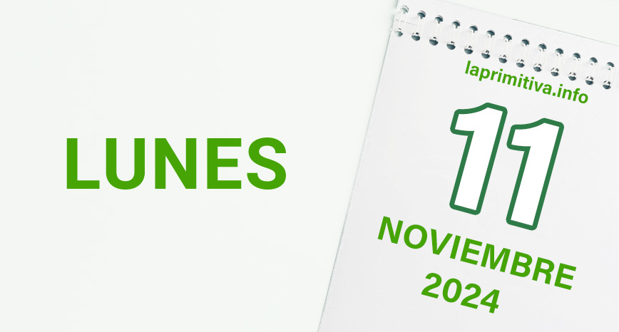 La Primitiva, lunes 11 de noviembre 2024