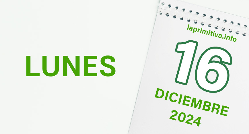 La Primitiva, lunes 16 de diciembre 2024