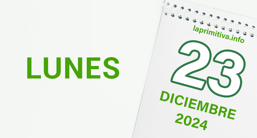 La Primitiva, lunes 23 de diciembre 2024