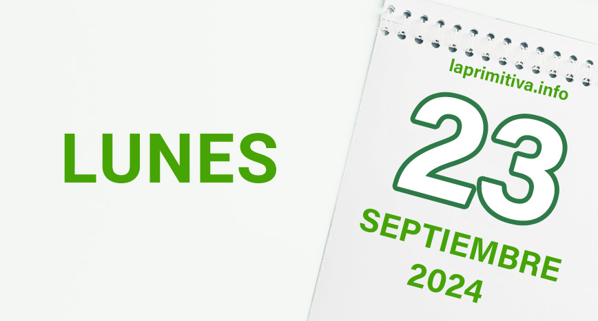 La Primitiva, lunes 23 de septiembre 2024