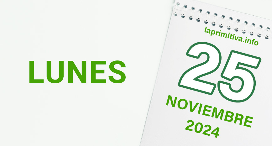 La Primitiva, lunes 25 de noviembre 2024