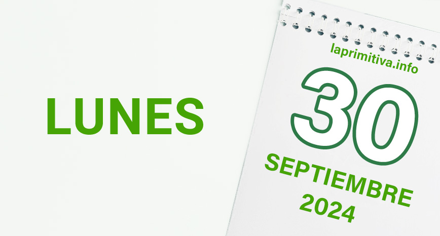 La Primitiva, lunes 30 de septiembre 2024