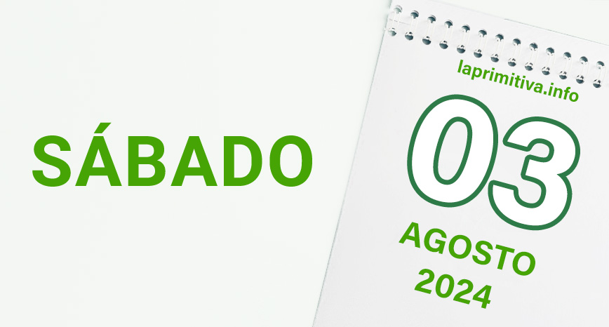 La Primitiva, sábado 3 de agosto 2024