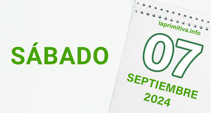 La Primitiva, sábado 7 de septiembre 2024