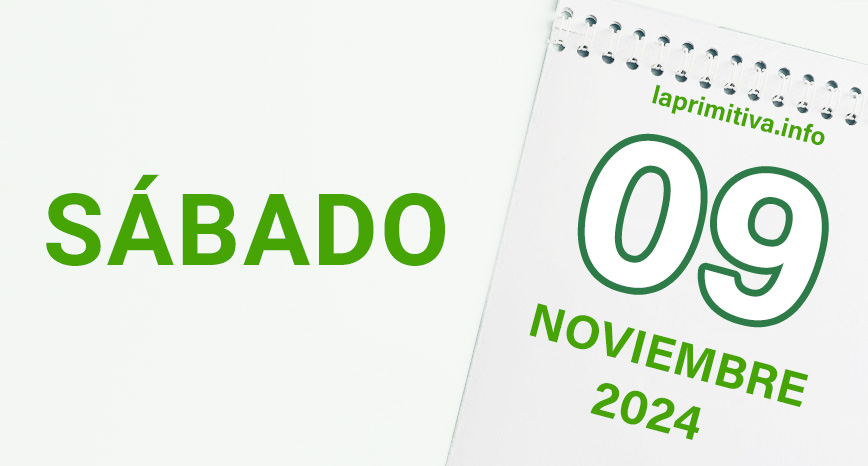 La Primitiva, sábado 9 de noviembre 2024