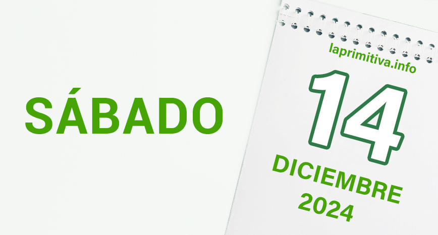 La Primitiva, sábado 14 de diciembre 2024