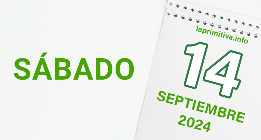 La Primitiva, sábado 14 de septiembre 2024