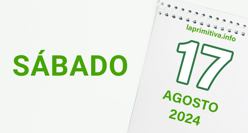 La Primitiva, sábado 17 de agosto 2024