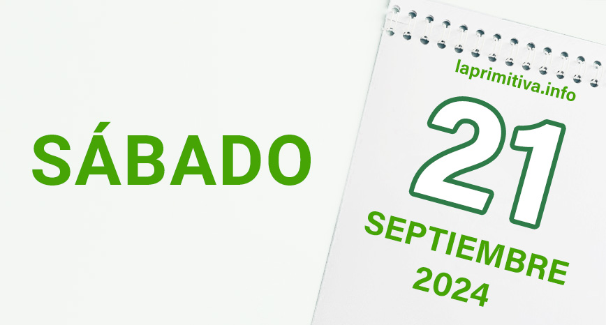 La Primitiva, sábado 21 de septiembre 2024