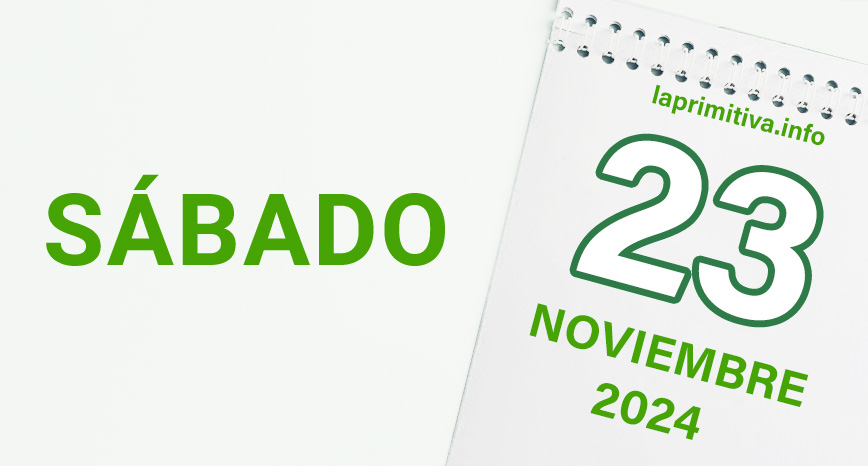 La Primitiva, sábado 23 de noviembre 2024