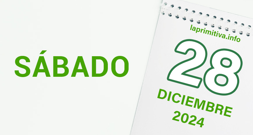 La Primitiva, sábado 28 de diciembre 2024