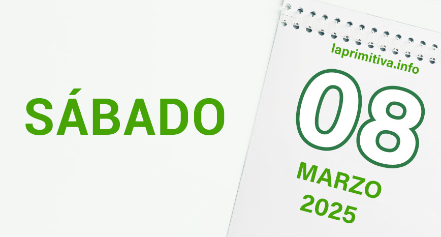 La Primitiva, sábado 8 de marzo 2025