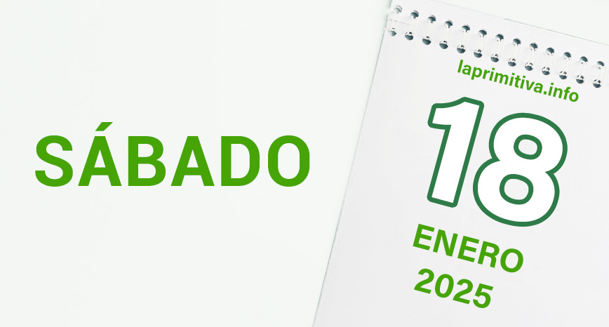 La Primitiva, sábado 18 de enero 2025