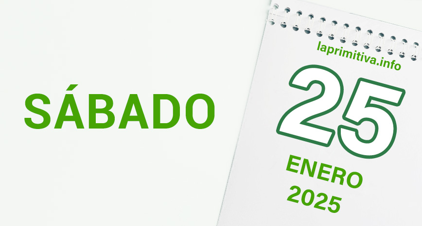 La Primitiva, sábado 25 de enero 2025